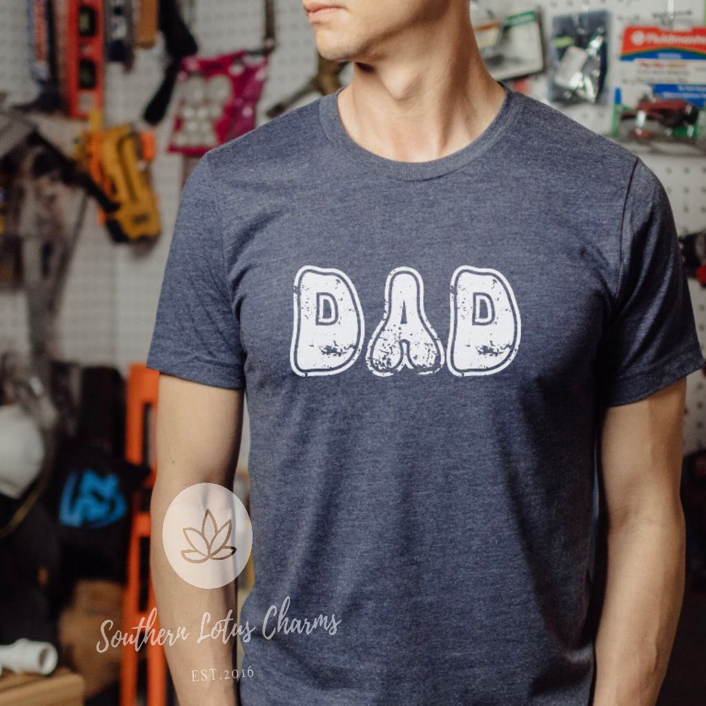 Retro Distressed Font- Dad