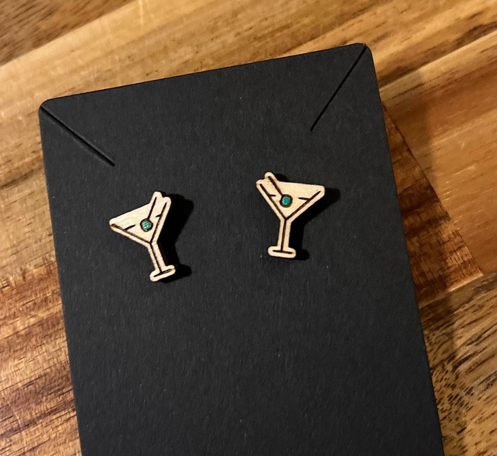 Martini Glass Studs