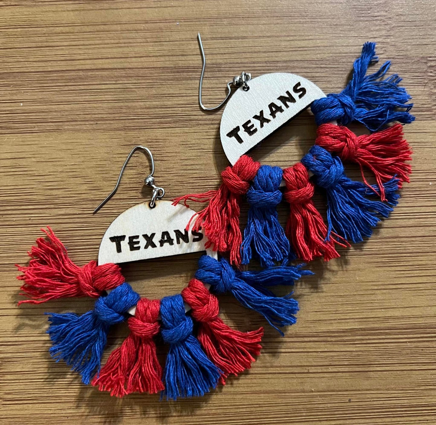 Texans Fringe Earrings