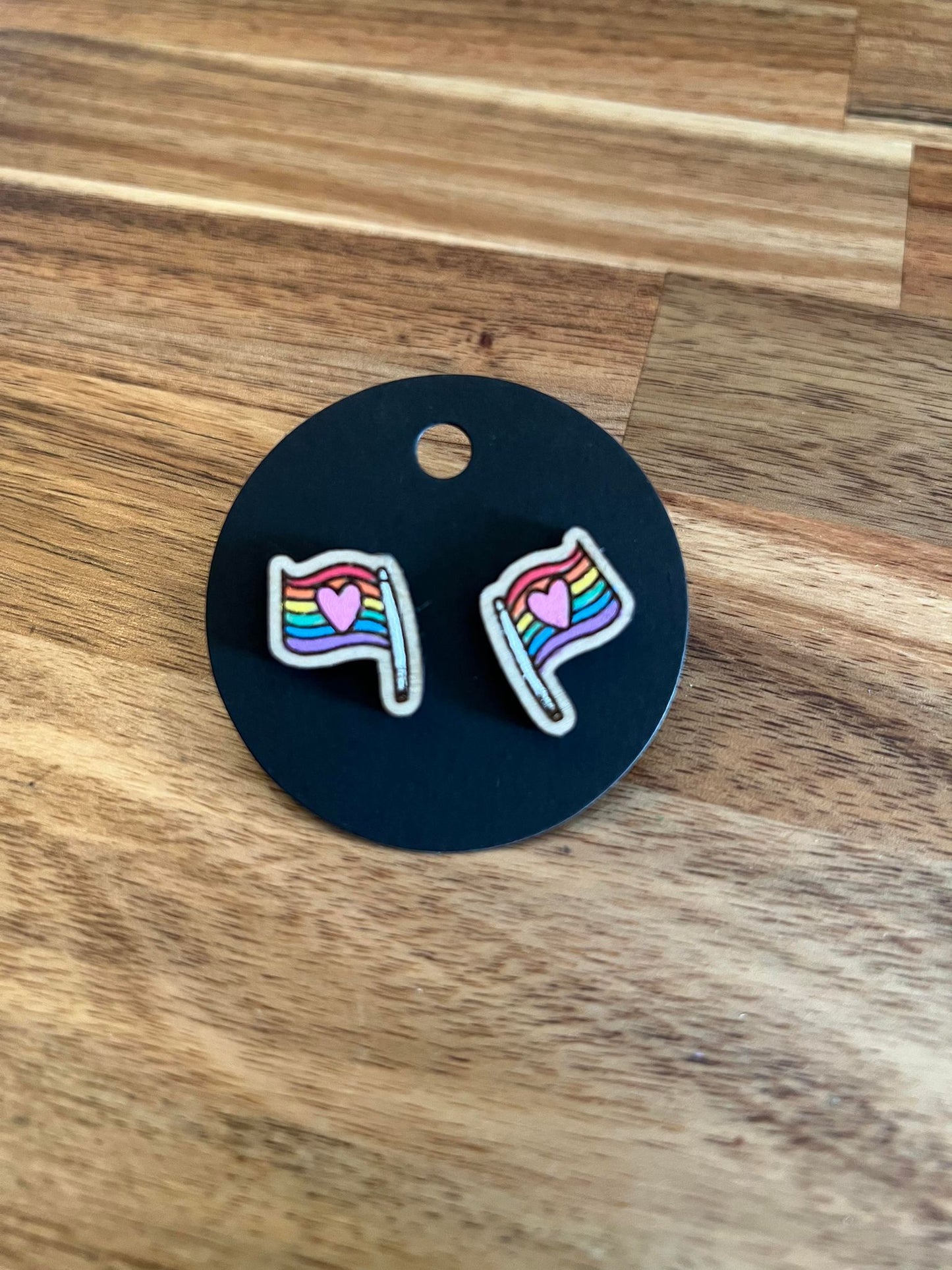 Rainbow Flag Studs