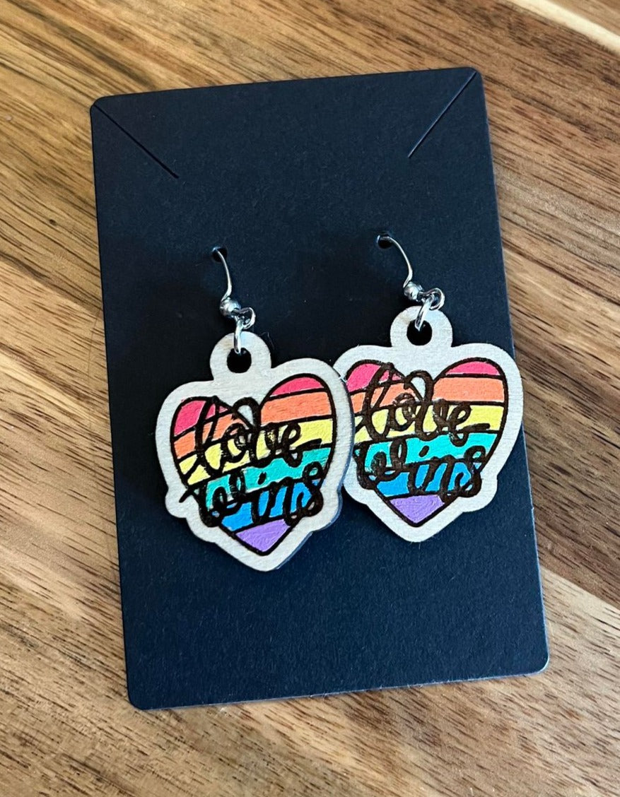 Love Wins Dangle Earrings