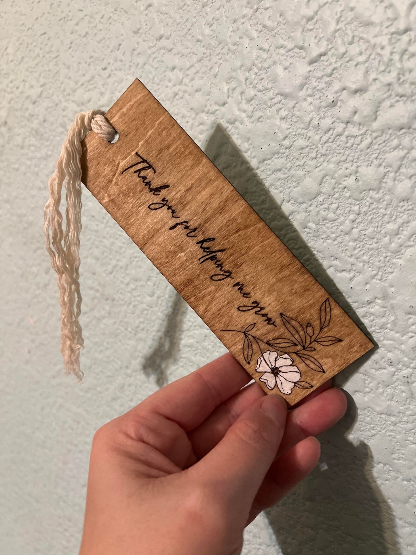 Thanks For Helping Me Grow BookMark