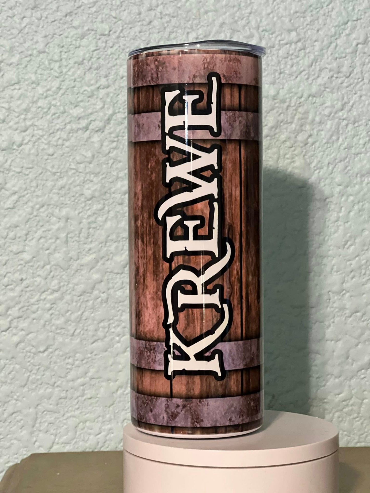 Leviathan Logo Krewe Barrel 20oz Tumbler