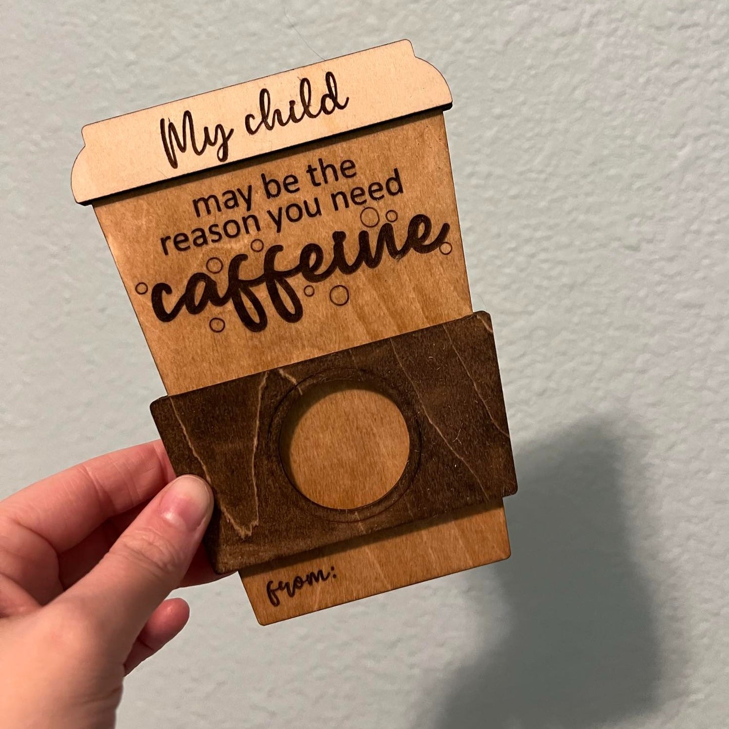 Teacher Coffee Giftcard Holder