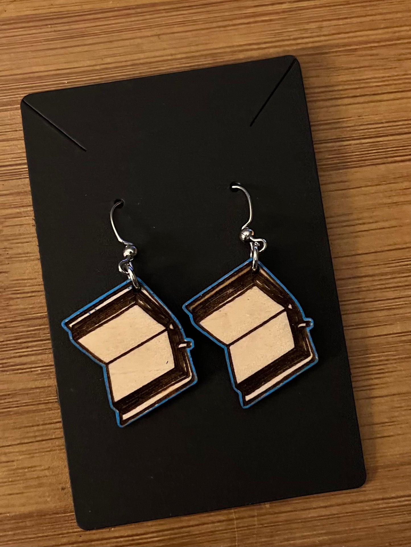 Open Book Earrings