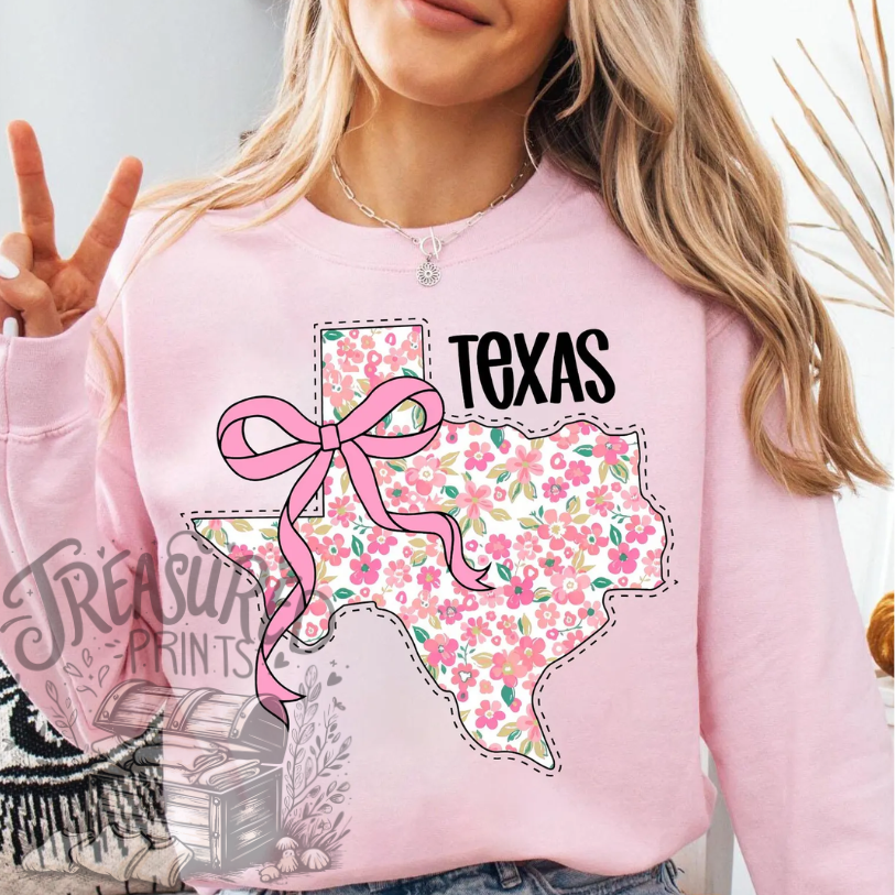 Floral Texas Coquette Tee