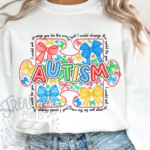 Autism Awareness Coquette Tee