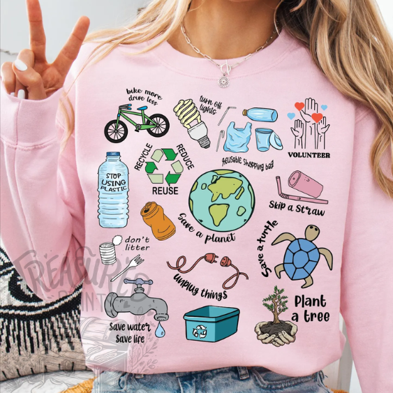 Earth Friendly Icons Tee