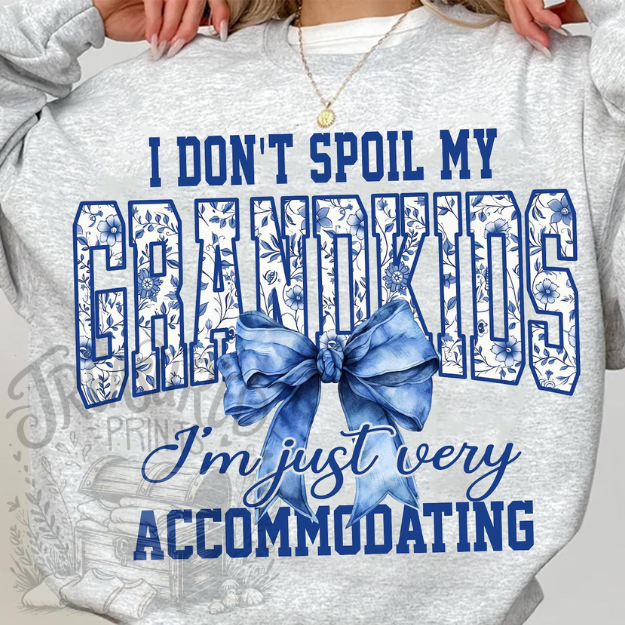 I Don't Spoil My Grandkids Floral Tee