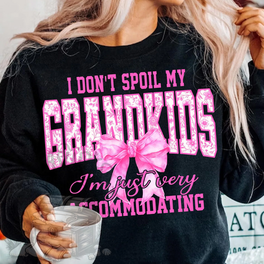 I Don't Spoil My Grandkids Floral Tee