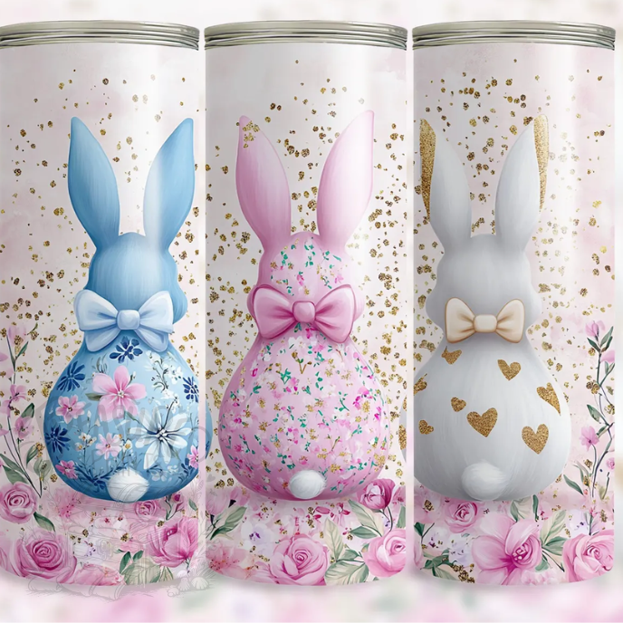 Cute Coquette Easter Bunnies 20 oz Tumbler