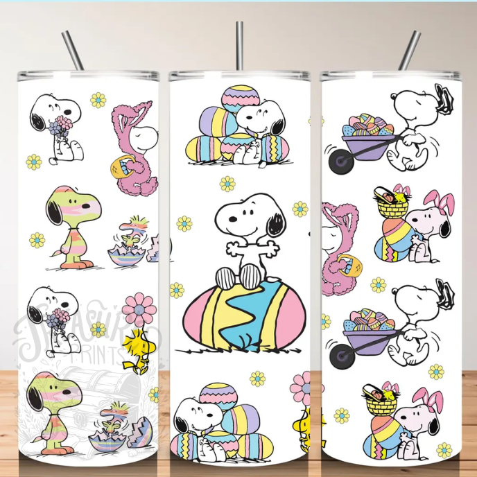 Easter Puppy Cartoon 20 oz Tumbler