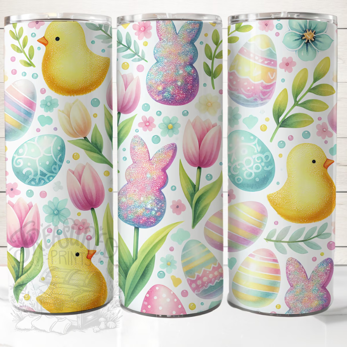 Pastel Easter Collage 20 oz Tumbler