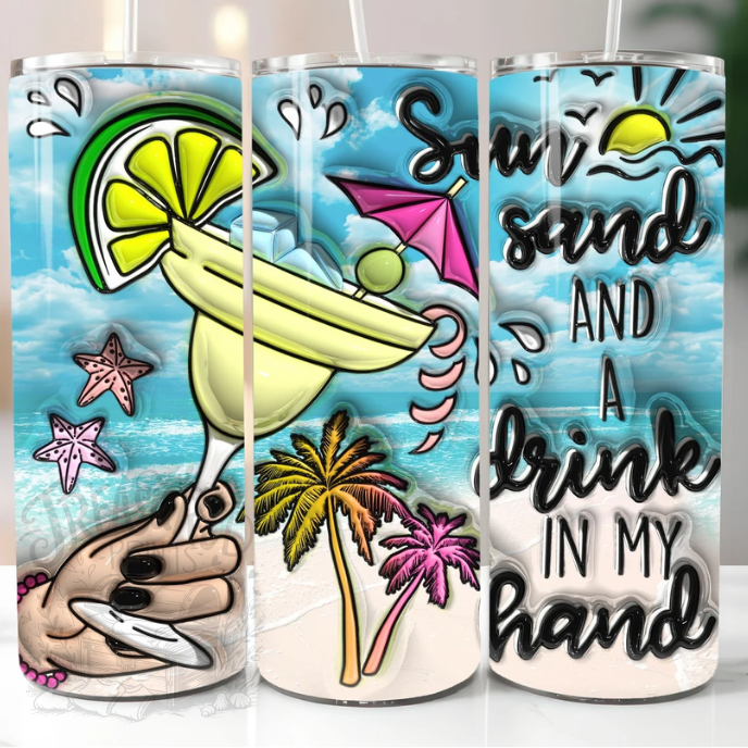 Inflated Look Sun & Sand 20 oz Tumbler