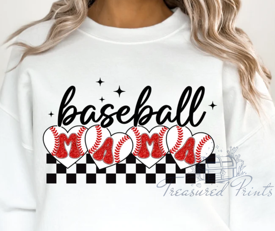 Retro Baseball Mama