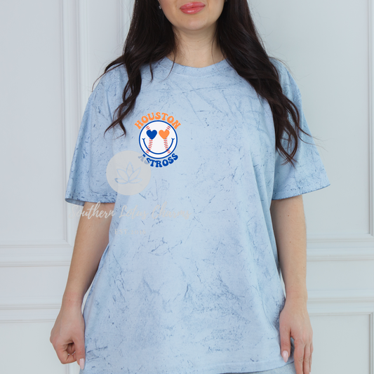 Smiley Color Blast Astros Tee