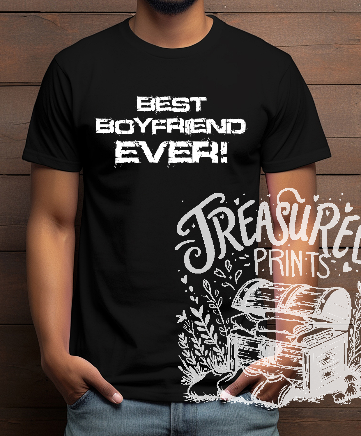 BEST BOYFRIEND EVER Distressed Tee