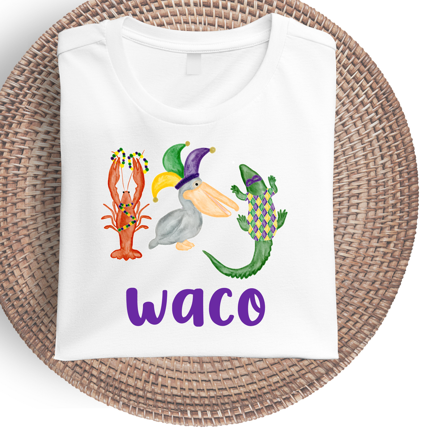Copy of Custom Name Mardi Gras Kids Tee Version 2