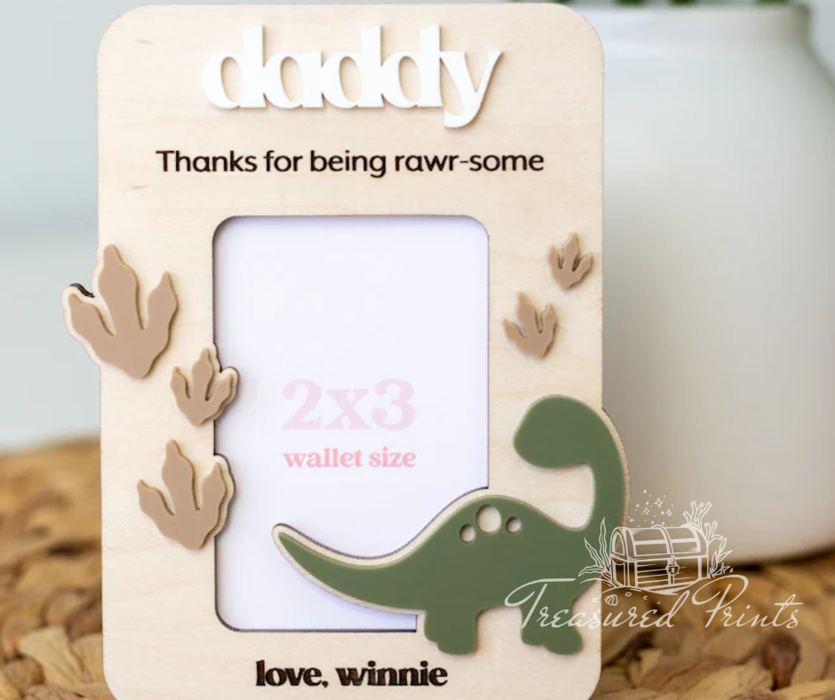 Rawrsome Photo Magnet For Father's Day