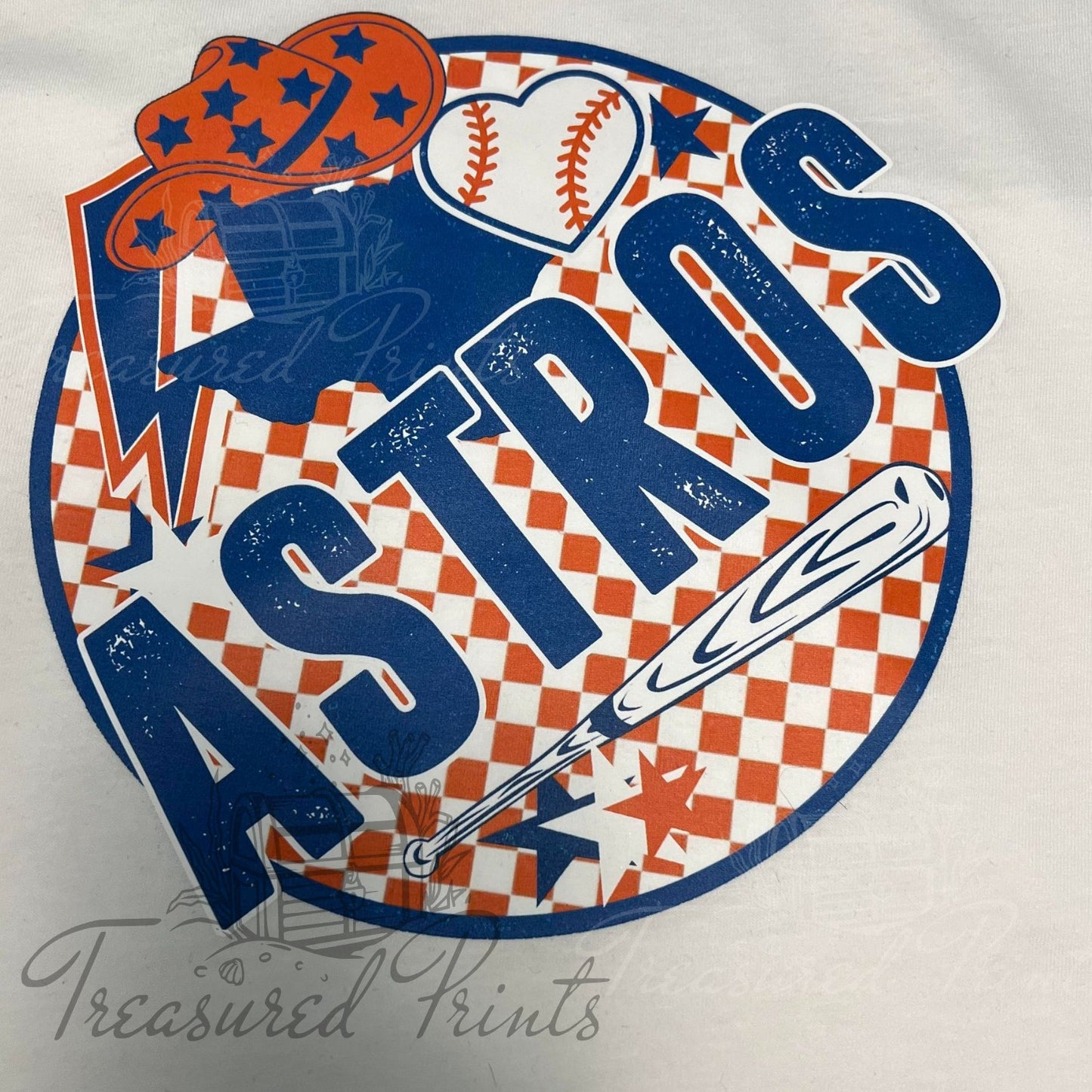 Texas Astros Checkered Circle