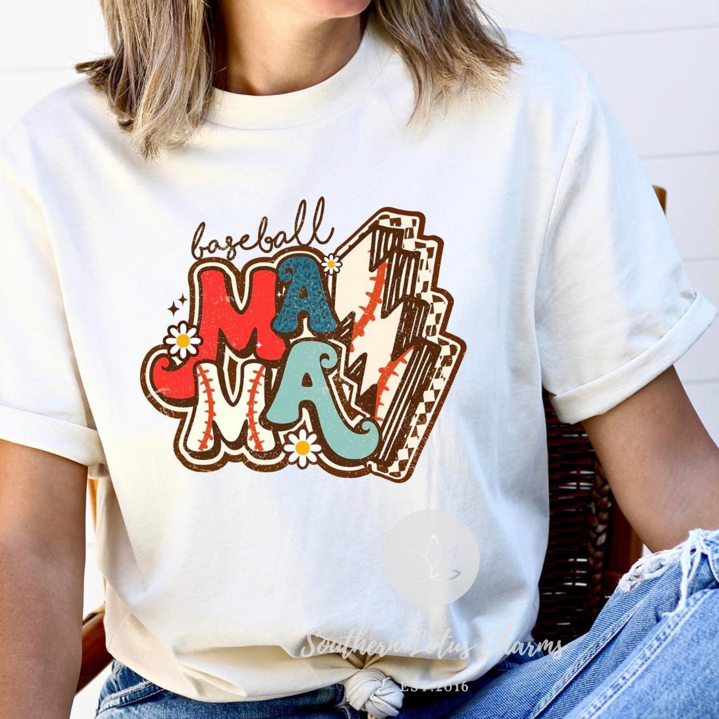 Retro Baseball Mama 2