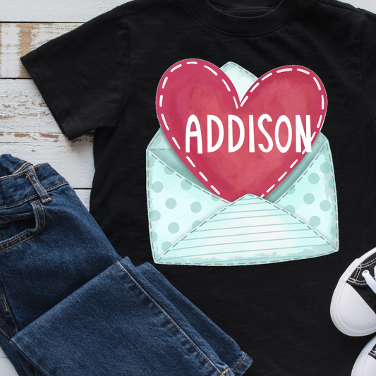 Custom Valentine's Letter Tee