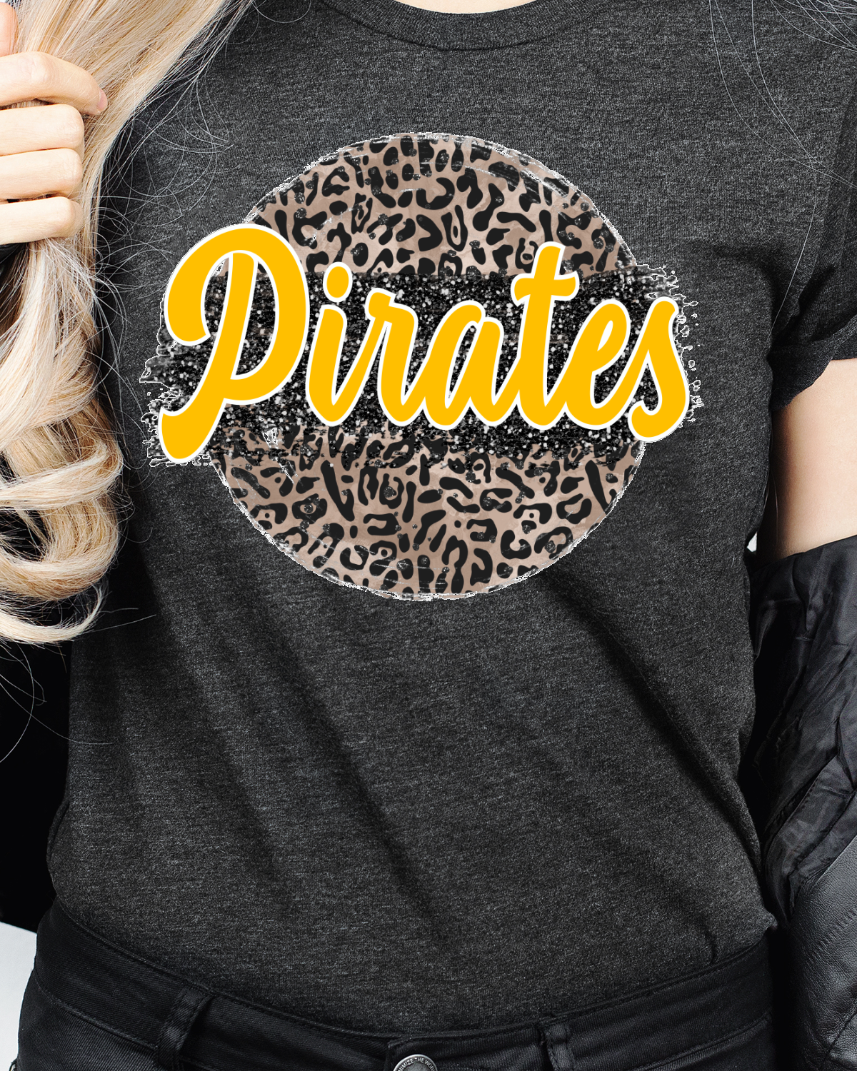 Leopard Circle Pirates Tee #p29