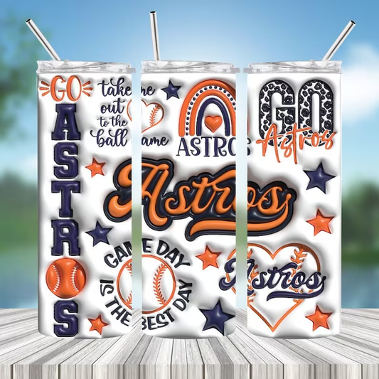 Astros 3D 20oz Tumbler