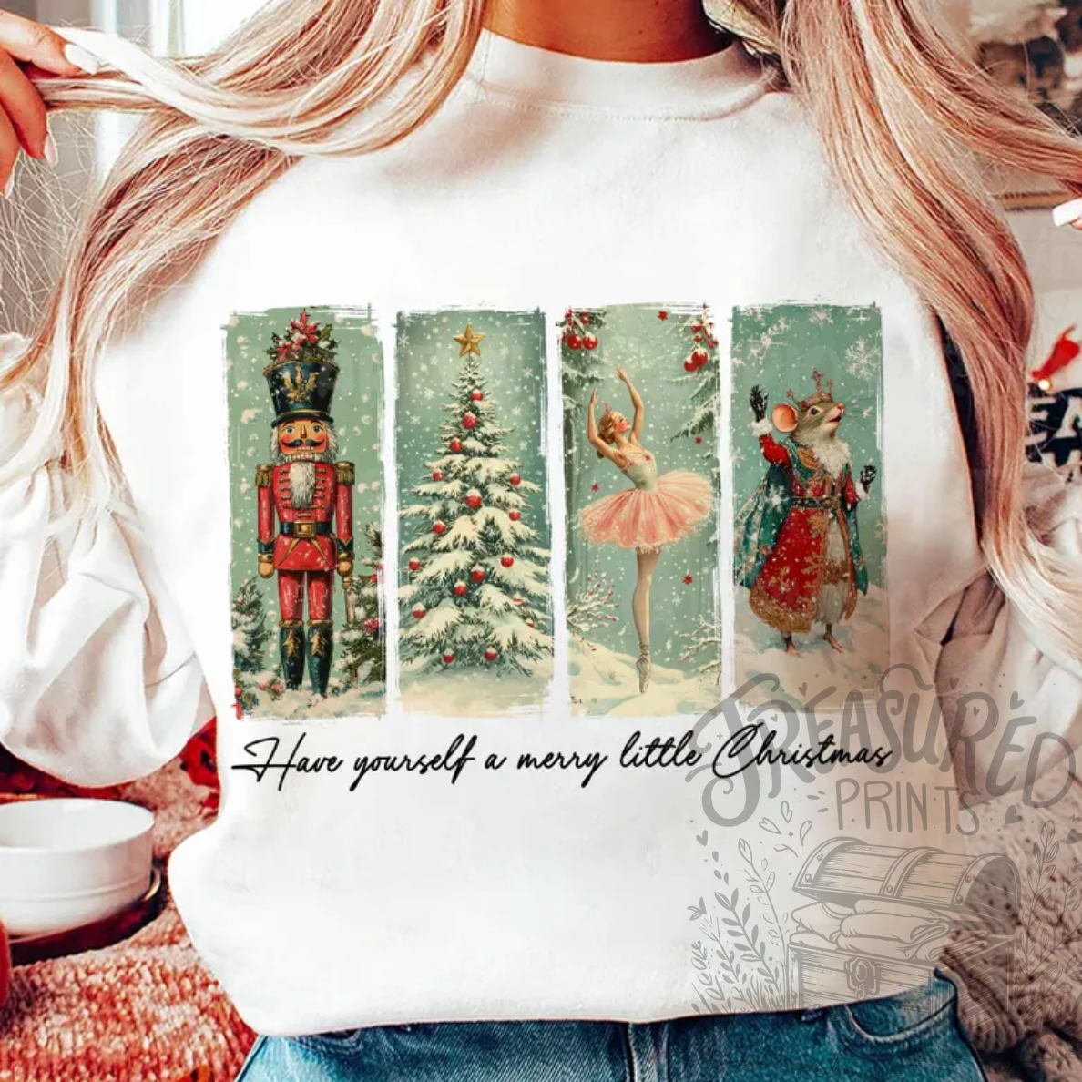 Have Yourself A Merry Little Christmas Nutcracker Retro Tee
