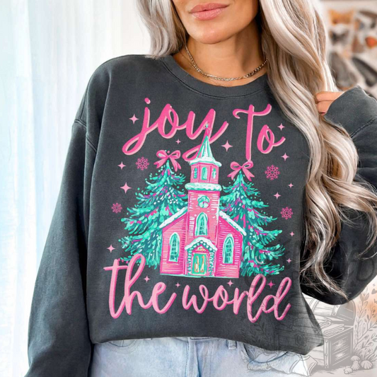 Preppy Pink Joy To The World