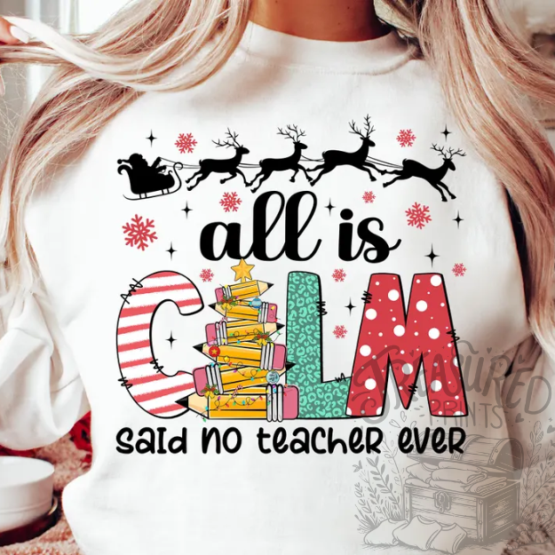 All Is Calm-Said No Teacher Ever!