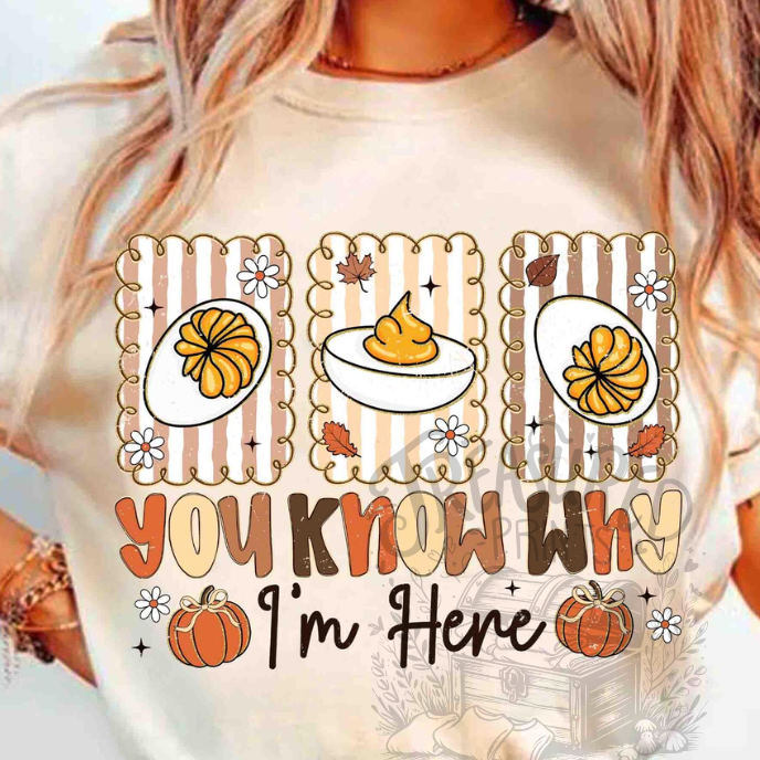 You Know Why I'm Here Preppy Tee