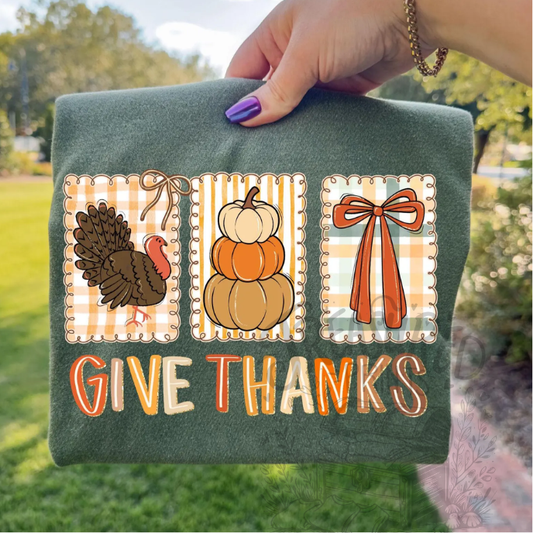 Give Thanks Preppy Tee
