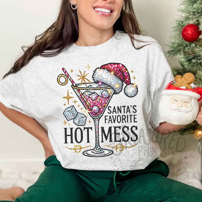 Santa's Favorite Hot Mess Tee