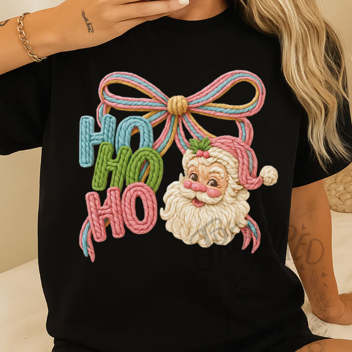 Yarn Look Ho Ho Ho Tee