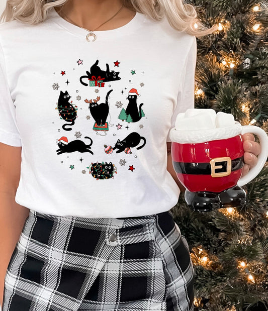 Black Kitties Christmas