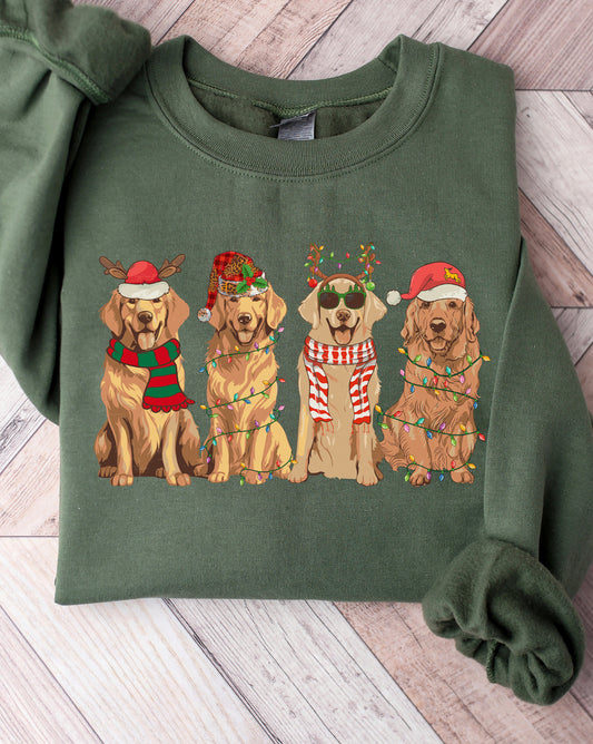 Golden Puppies Christmas