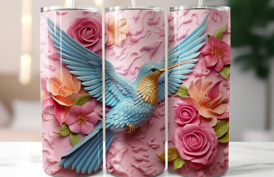 3D Hummingbird 20oz Tumbler