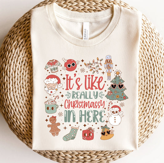 It’s like really Christmassy in here