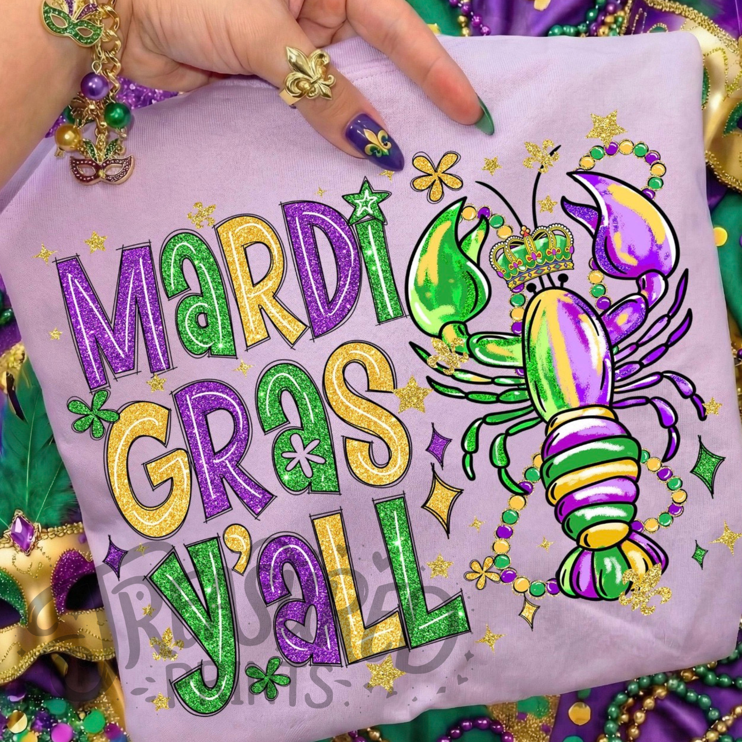 Mardi Gras Y’ALL Tee