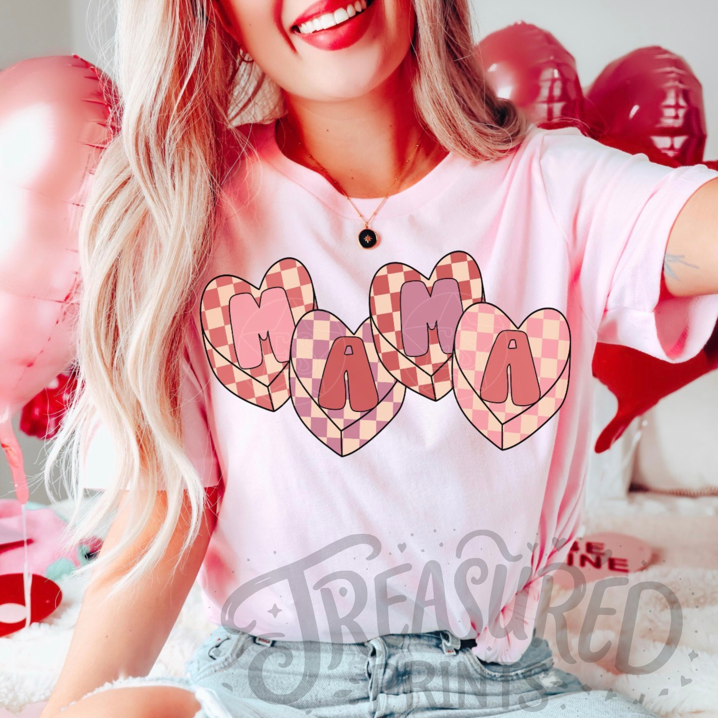 Conversation Hearts Mama Tee