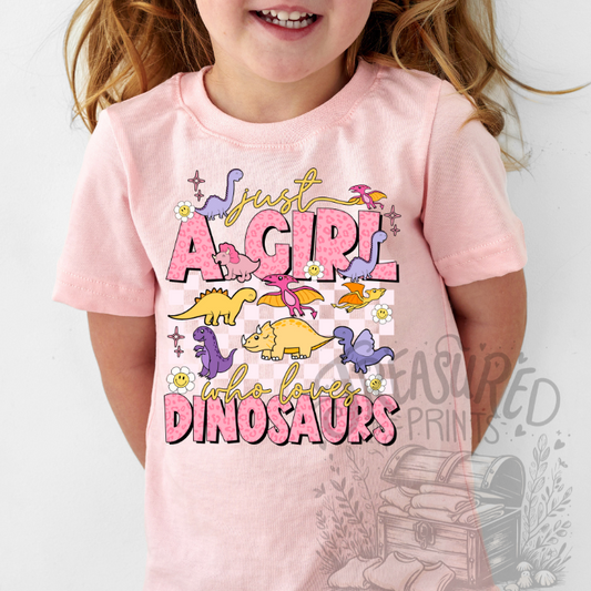 Just A Girl Who Loves Dinosaurs Tee