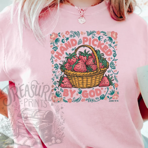 Handpicked By God Strawberry Tee