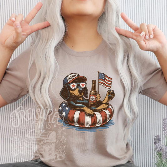 Dachshund Floatie Tee