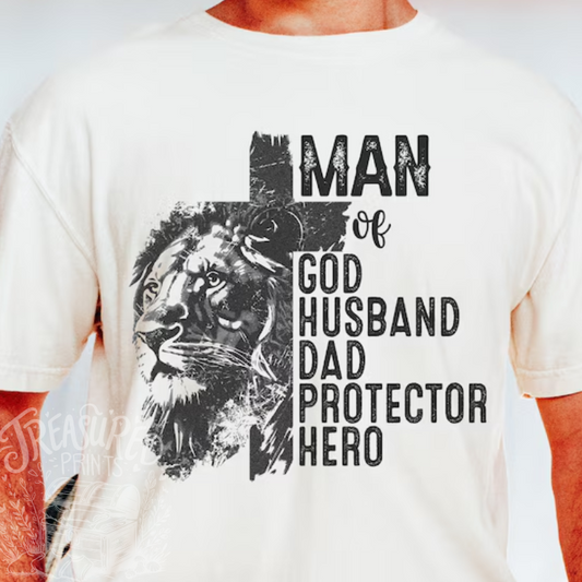 Man of God Lion Tee