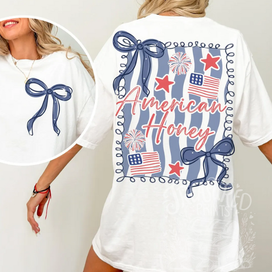 American Honey Coquette Tee