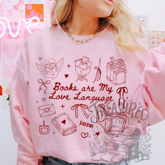 Books Are My Love Language Tee