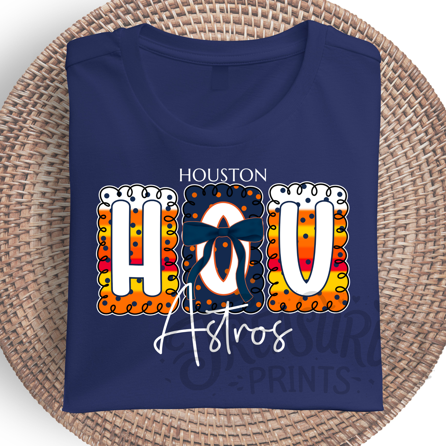 Houston Preppy Baseball Tee