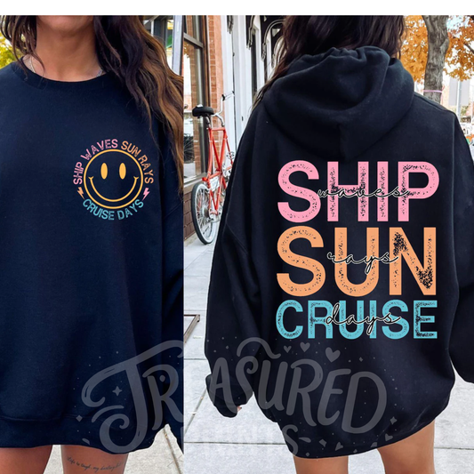 Sun, Ship, Cruise Tee