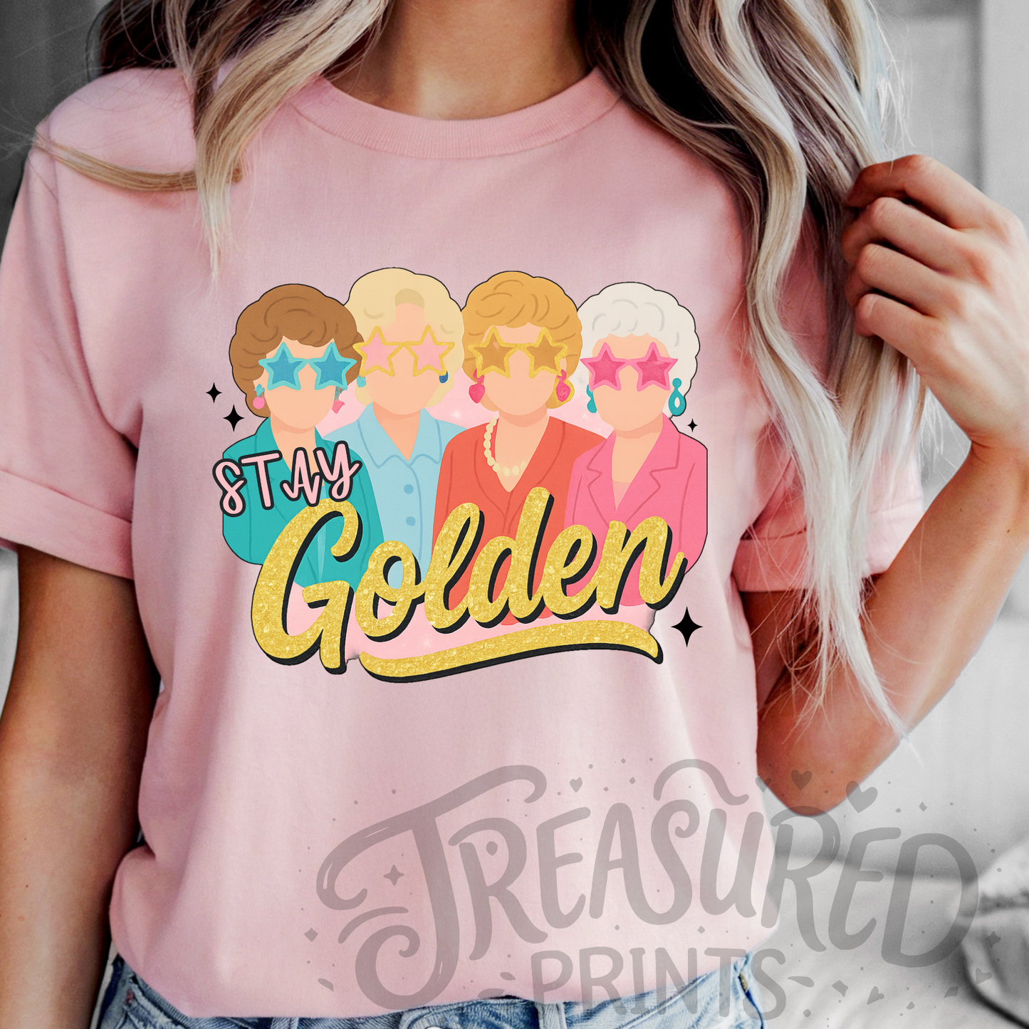 Preppy Stay Golden Tee